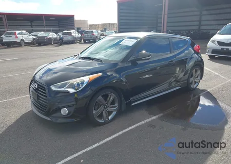 2014 Hyundai Veloster Turbo W/Black из США, поврежденный, VIN KMHTC6AEXEU200073